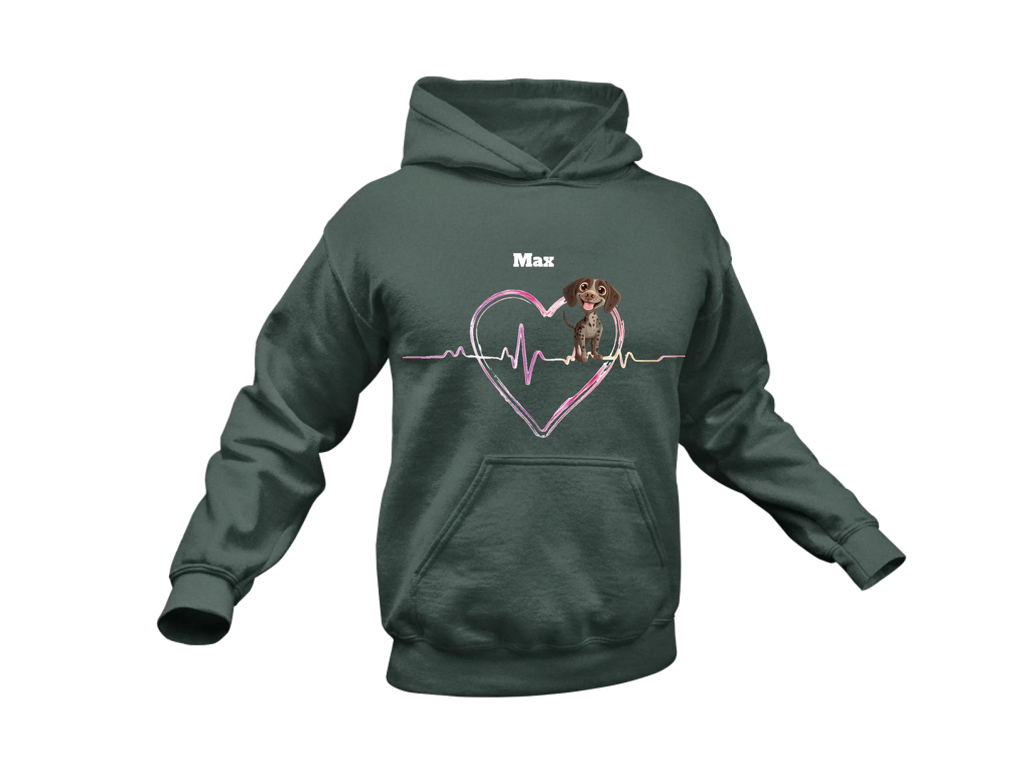 Hoodie Waldgrün #273B33