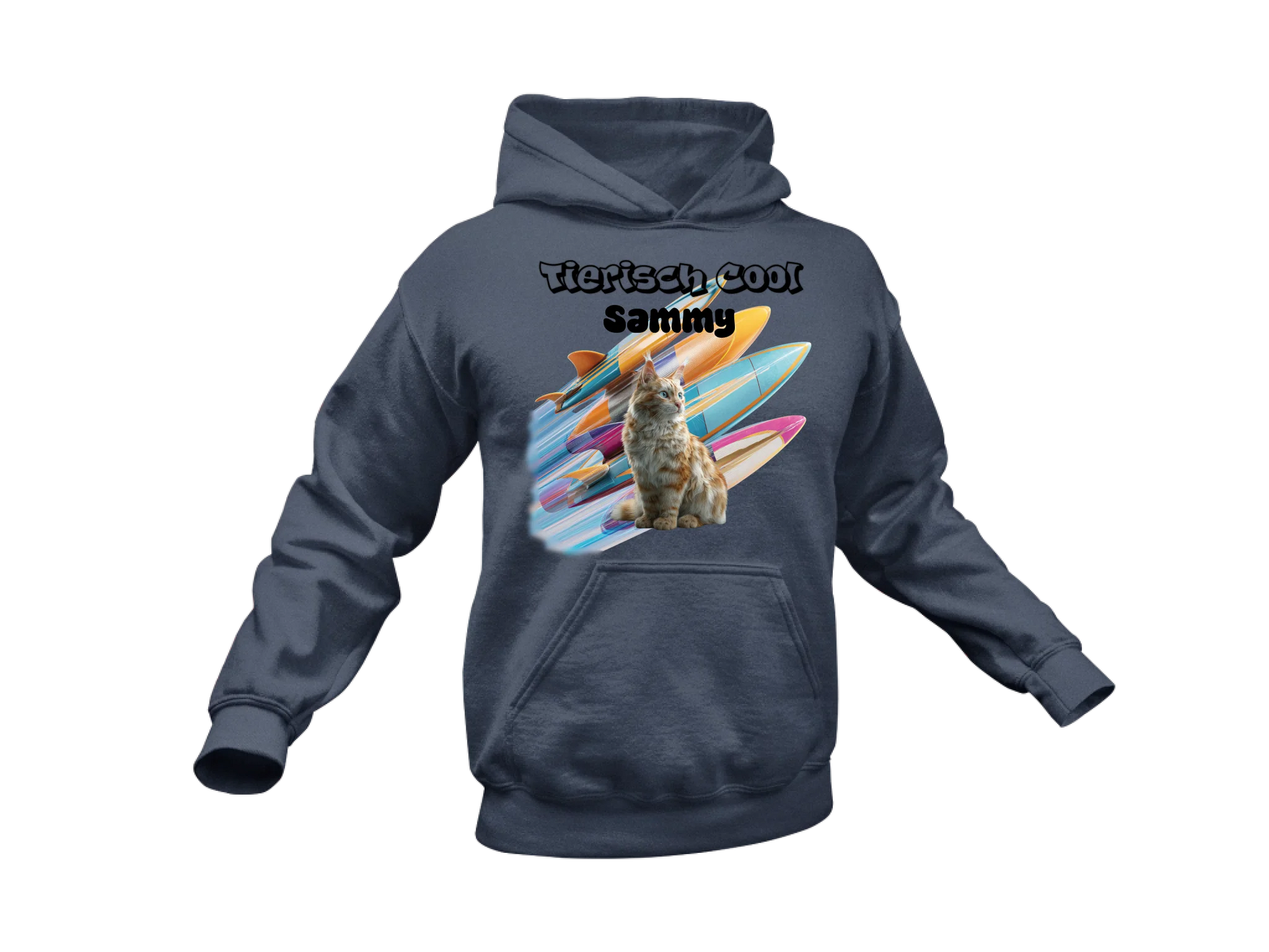 Hoodie Navy Blau