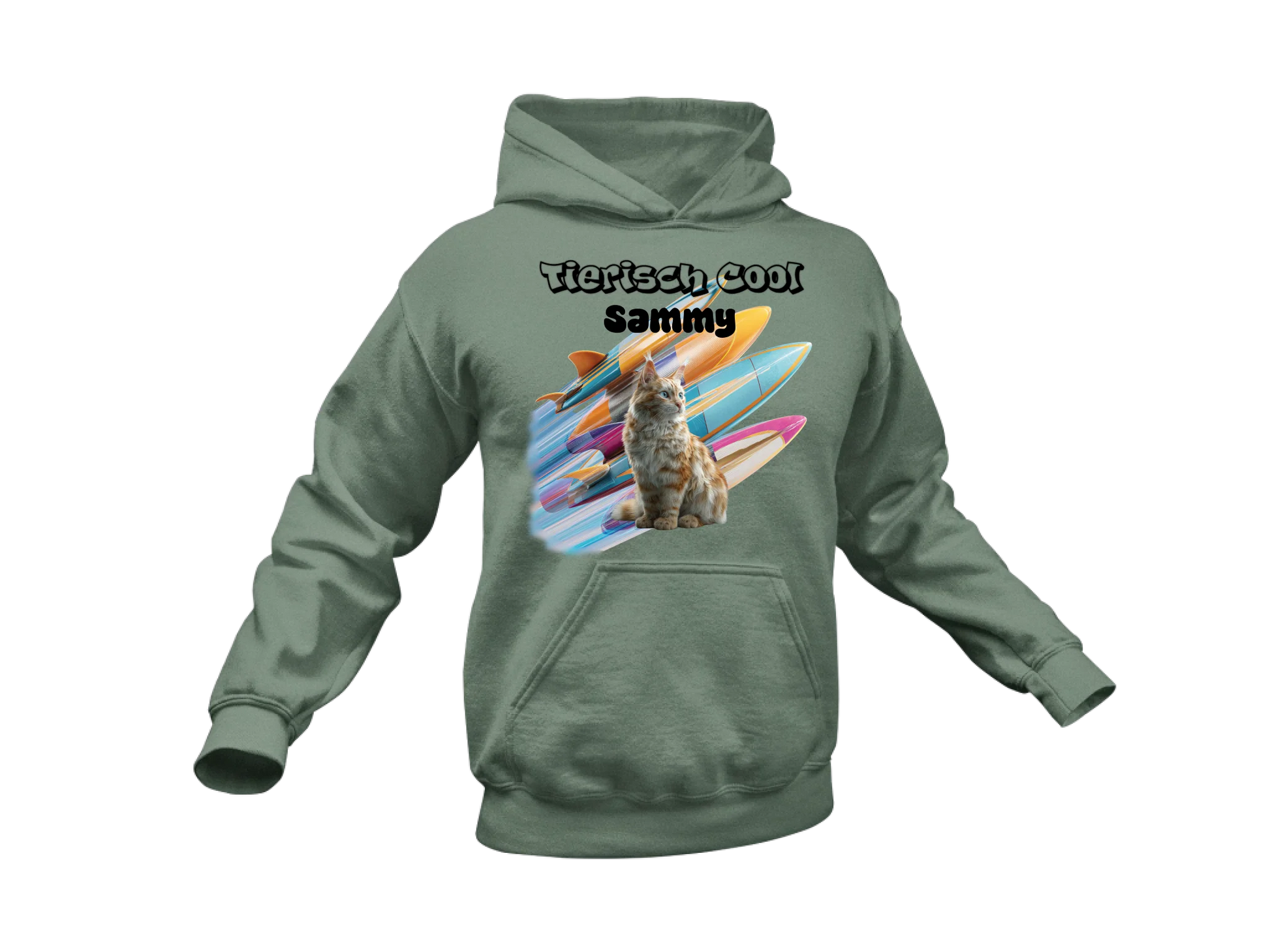 Hoodie Milliär Grün 5E7461