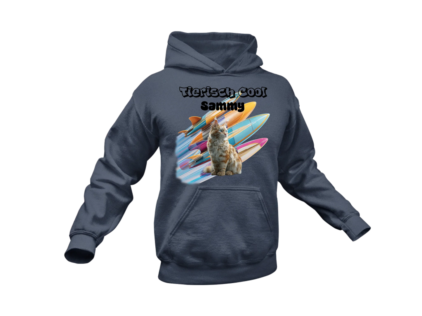 Hoodie Navy Blau